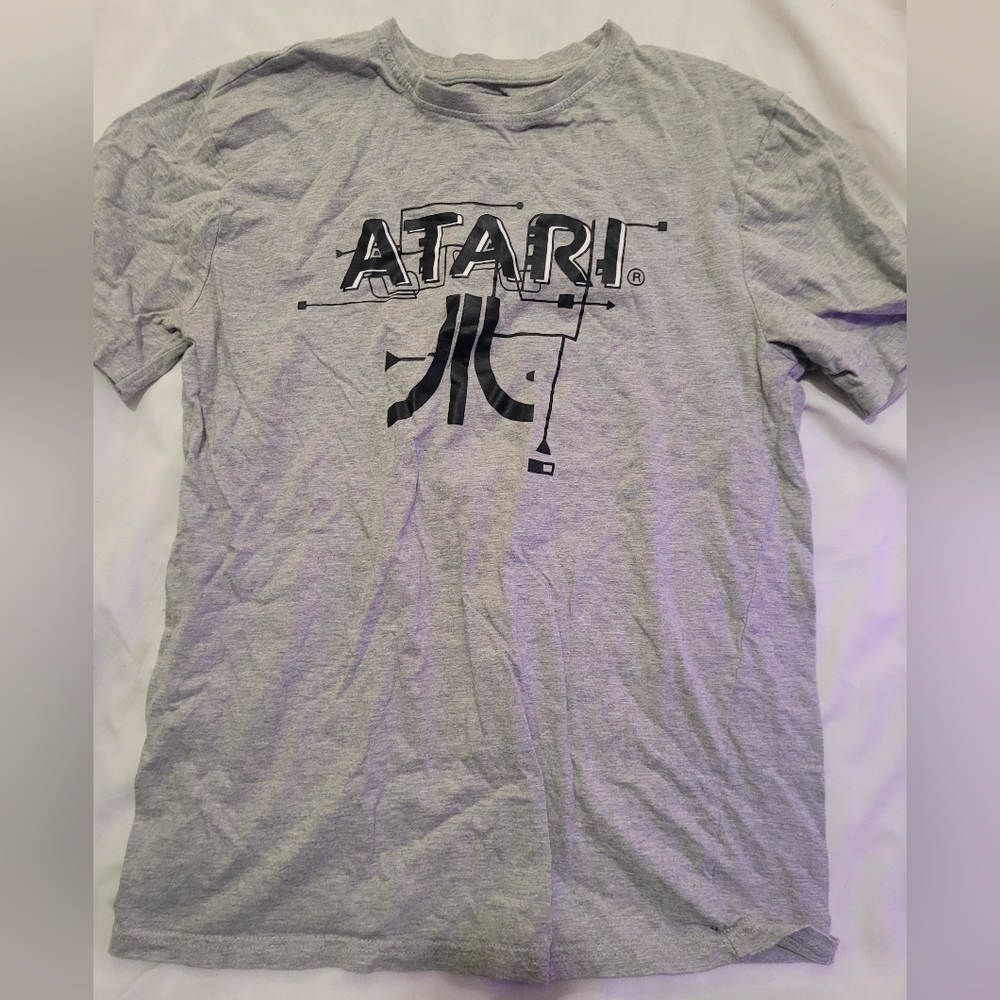 Atari Classic Logo Men’s Short-Sleeve Tee - Light Gray